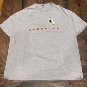 Vintage Russell Athletic Redskins embroidered Shirt Mens XL Gray Made in USA